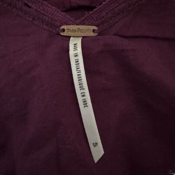 Free People Angel Lace Burgundy Mini Dress Size SP - Picture 6 of 8